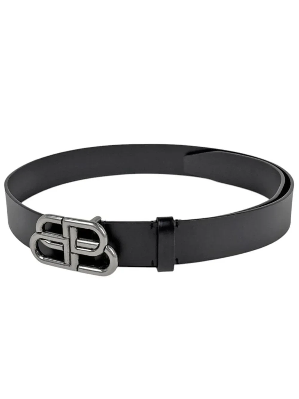 Balenciaga BB Large Belt Leather Black